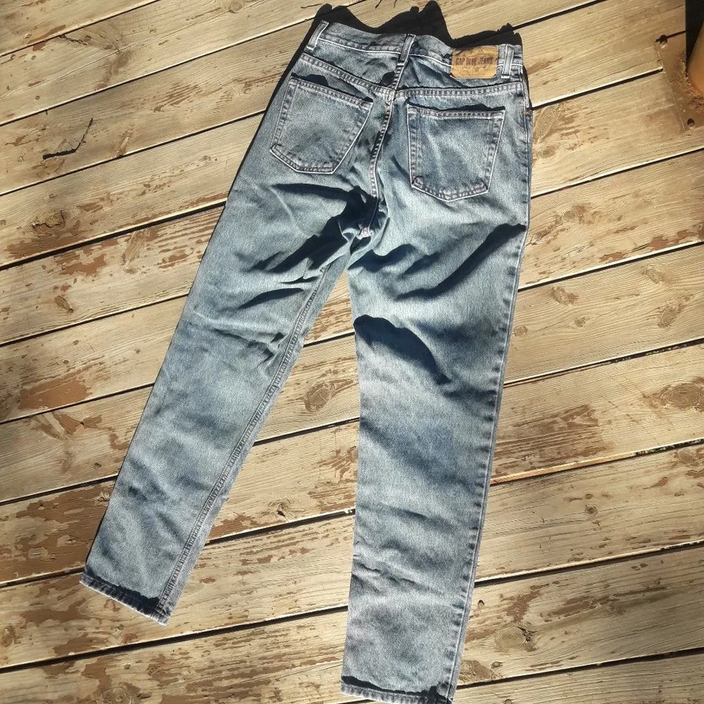 Vintage Jeans The Gap Boot Cut Straight Leg All Cotton Womens Denim B - Picture 8 of 9